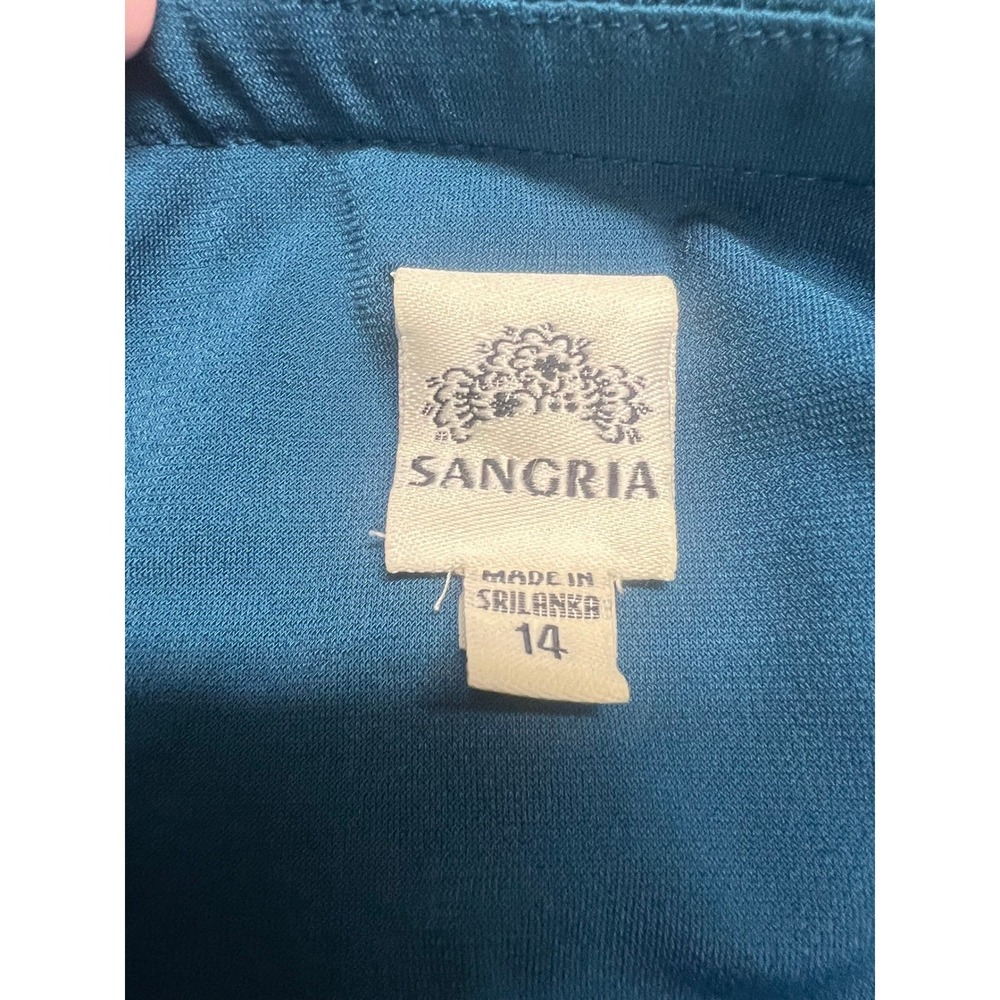 NWT Teal Ruched Handkerchief Hem Boho Midi Dress Size 14 Flirty Fairy - Picture 14 of 16